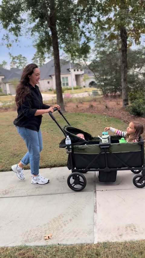 Instagram post by @nataliahollup for Delta Children. Caption reads: My go-to partner for carrying everything and....