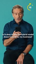 Instagram post by @mark_bouris for Optus. Caption reads: Is it okay to say that your business cannot offer....