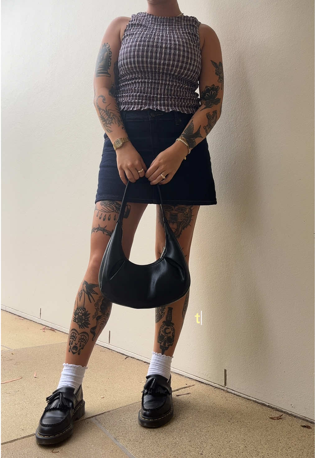 TikTok post by @luckkysoul for Dr Martens. Caption reads: [...] 💌  @Dr. Martens [ad] #ghandaclothing....