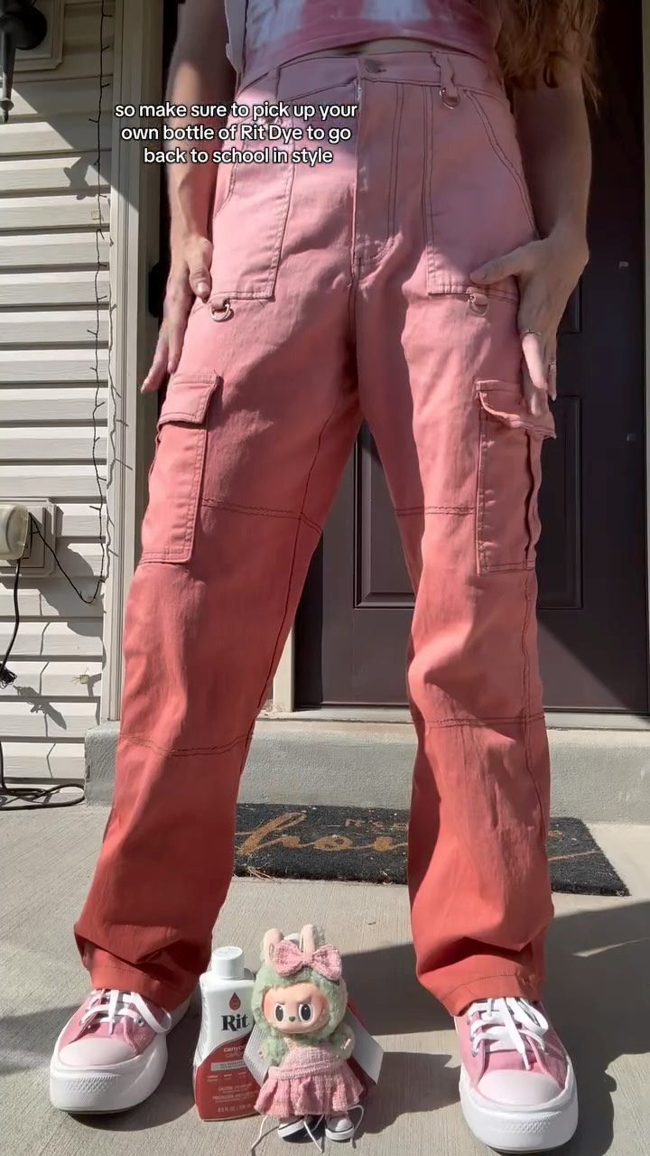 Instagram post by @danisquishie for Rit Dye. Caption reads: #Ad back to school typically means getting a whole....