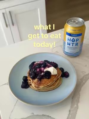 TikTok post by @sameenmaali for Hopwtr. Caption reads: [...] #wieiad #mealideas #healthyrecipe....