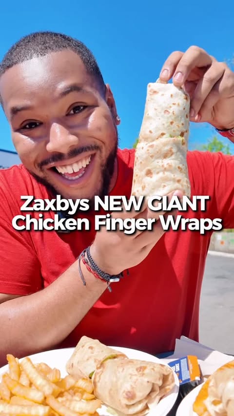 Instagram post by @kezusfeeds for Zaxby's. Caption reads: #ad @realzaxbys just dropped their GIANT Chicken....