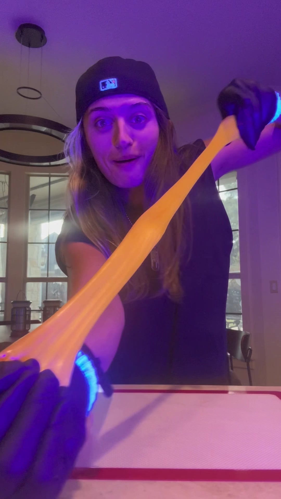 TikTok post by @averycyrus for 5-hour ENERGY. Caption reads: glow in the dark lollipops powered by ✨science✨....