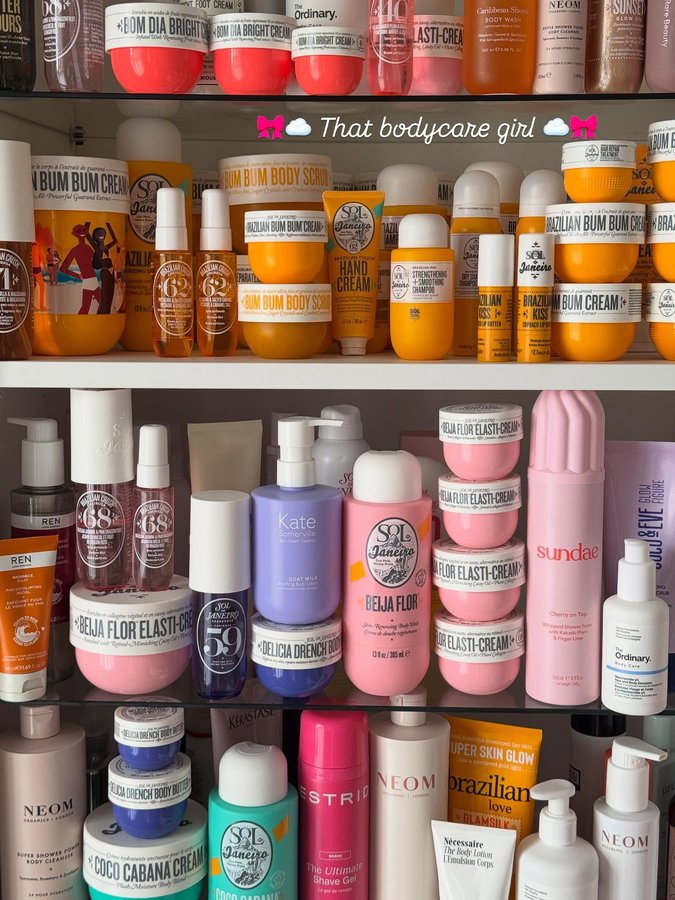 Instagram post by @addict_to_beauty_ for REN Clean Skincare. Caption reads: 🎀 Bodycare = my soft girl obsession 🎀

*Includes....