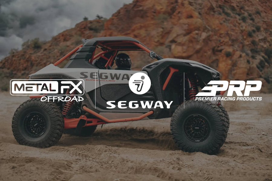 Instagram post by @segwaypowersports for PRP Seats. Caption reads: [...] industry leaders @metalfxoffroad and....