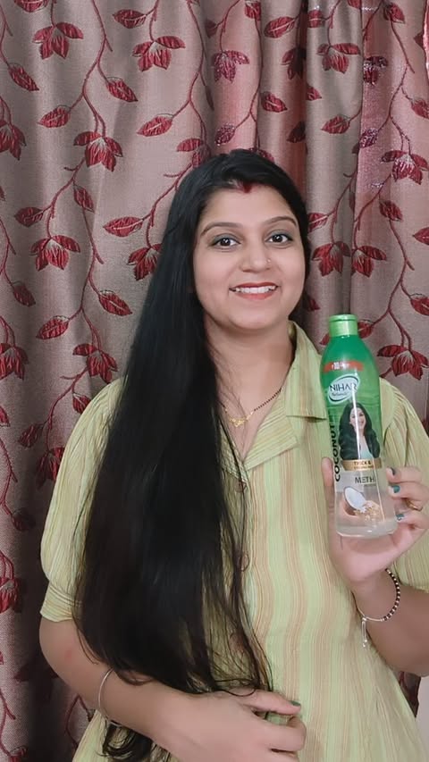 Instagram post by @sweet_shruti2016 for Nihar Naturals. Caption reads: Hair Fitness = Real Beauty #ad #paidpartnership....