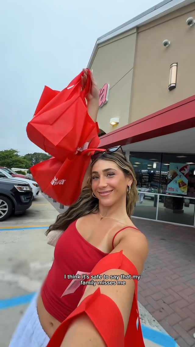 Instagram post by @jenna.sinatra for WAWA. Caption reads: Moving back in with them during Hoagiefest, the....