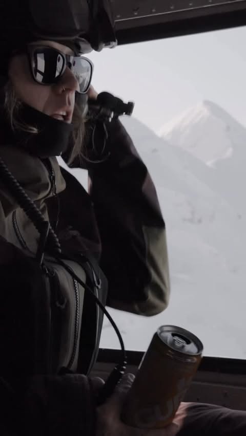 Instagram post by @colleen_gentemann for Helly Hansen. Caption reads: In “Risk It”, Nordica athletes Erin Spong and Nat....