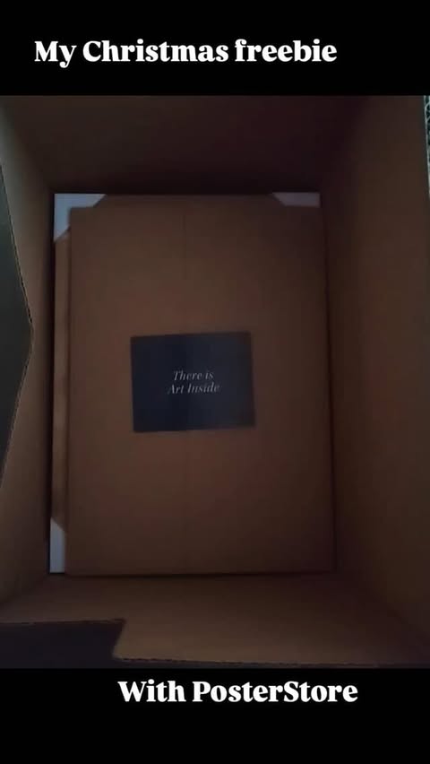 Instagram post by @frannola for Poster Store. Caption reads: PosterStore helped me to have a true snowy [...].