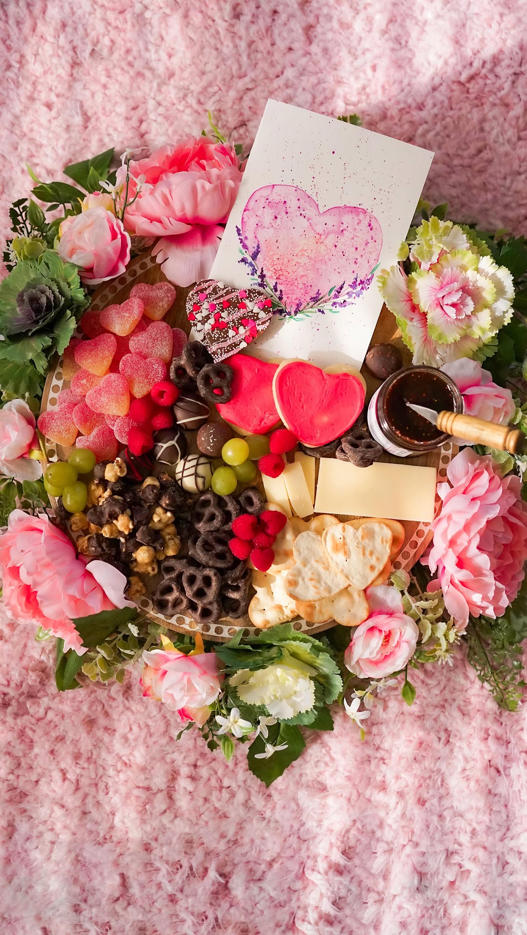 Instagram post by @olya_timoshevich for Harry & David. Caption reads: Whipping up a dash of love in the sweetest....