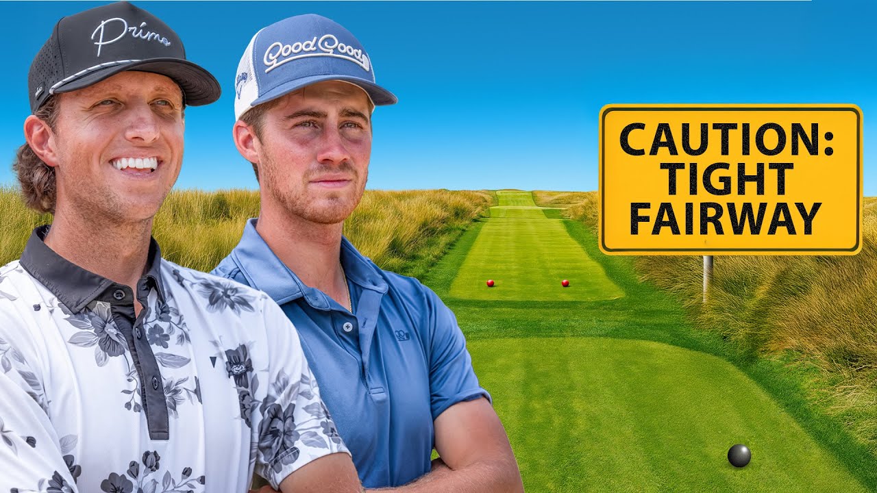 YouTube post by @GrantHorvatGolfs for TaylorMade Golf. Caption reads: Can We Break a Difficult Course Record? .