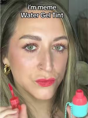 TikTok post by @amg0914 for I’M MEME. Caption reads: [...] #lipstain #kbeauty #longlasting #immeme.