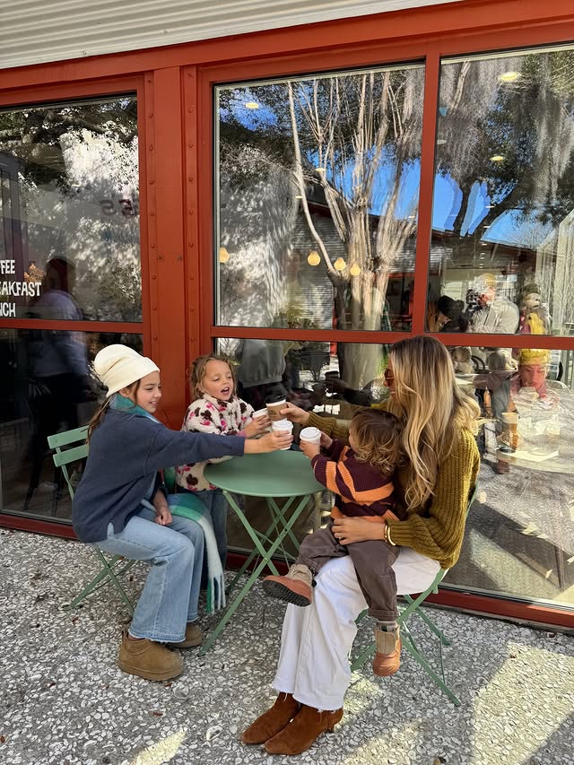 Instagram post by an influencer for Freshfields Village. Caption reads: A holiday tradition @freshfieldsvillage 🎄 Letters....