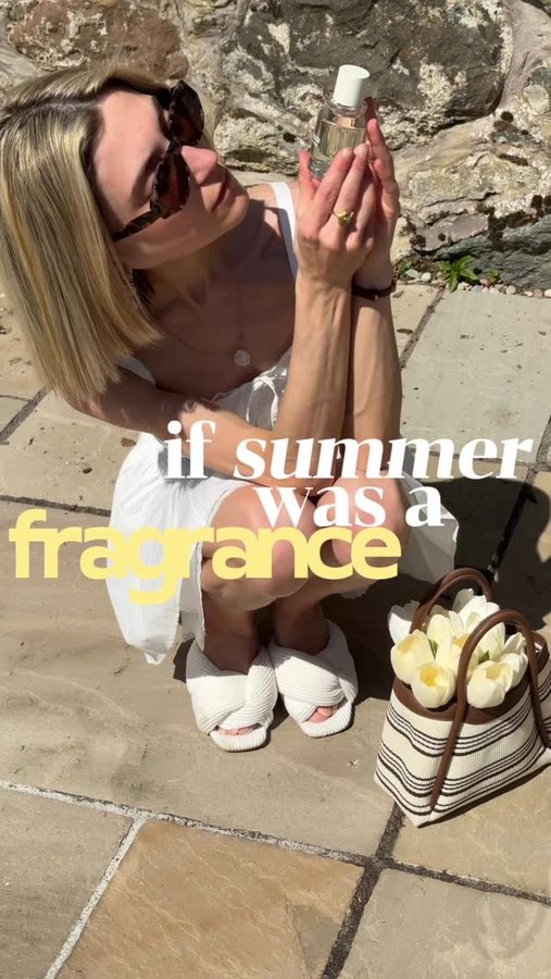 Instagram post by @tillyholker for FUGAZZI Fragrances. Caption reads: [...] seductively juicy Magic Mango by....