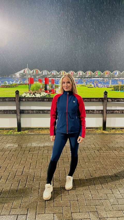 Instagram post by @claranorling for Ariat International, Inc.. Caption reads: Let’s go eat fries at the world championships....