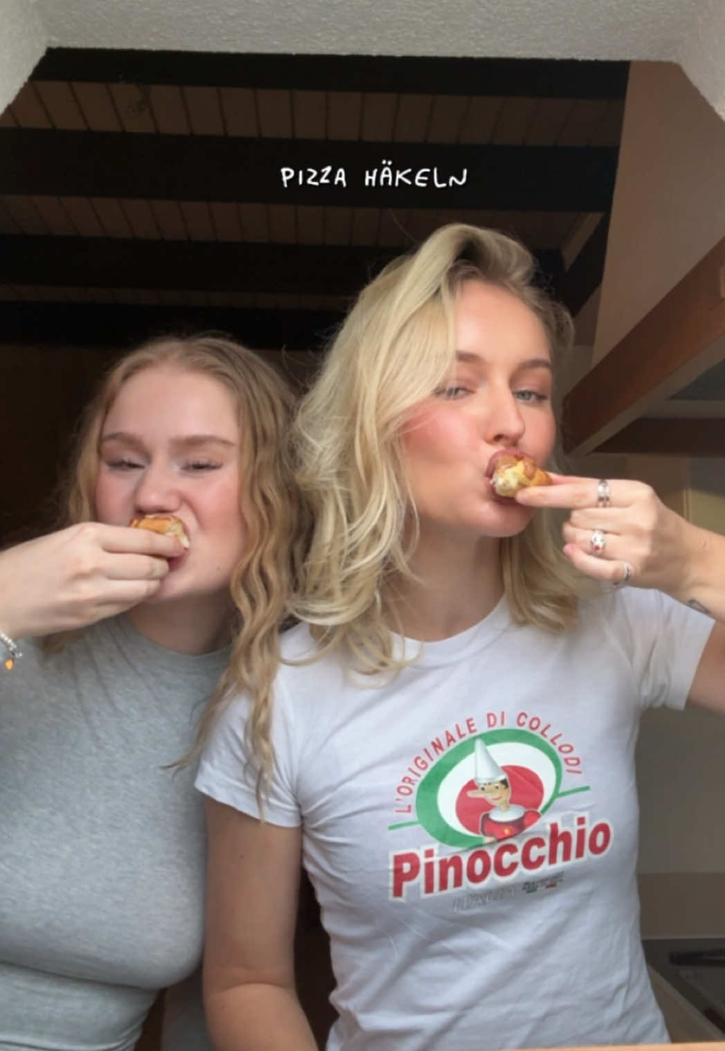 TikTok post by @elemathys for COOP. Caption reads: hütige sidequest: pizza höggle haha🤌🏼🍕zuetate:....