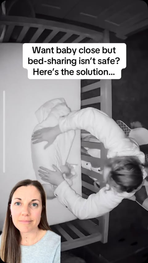 Instagram post by @babysleepteam for Grownsy. Caption reads: [...] easily accessible for night feeds. The....