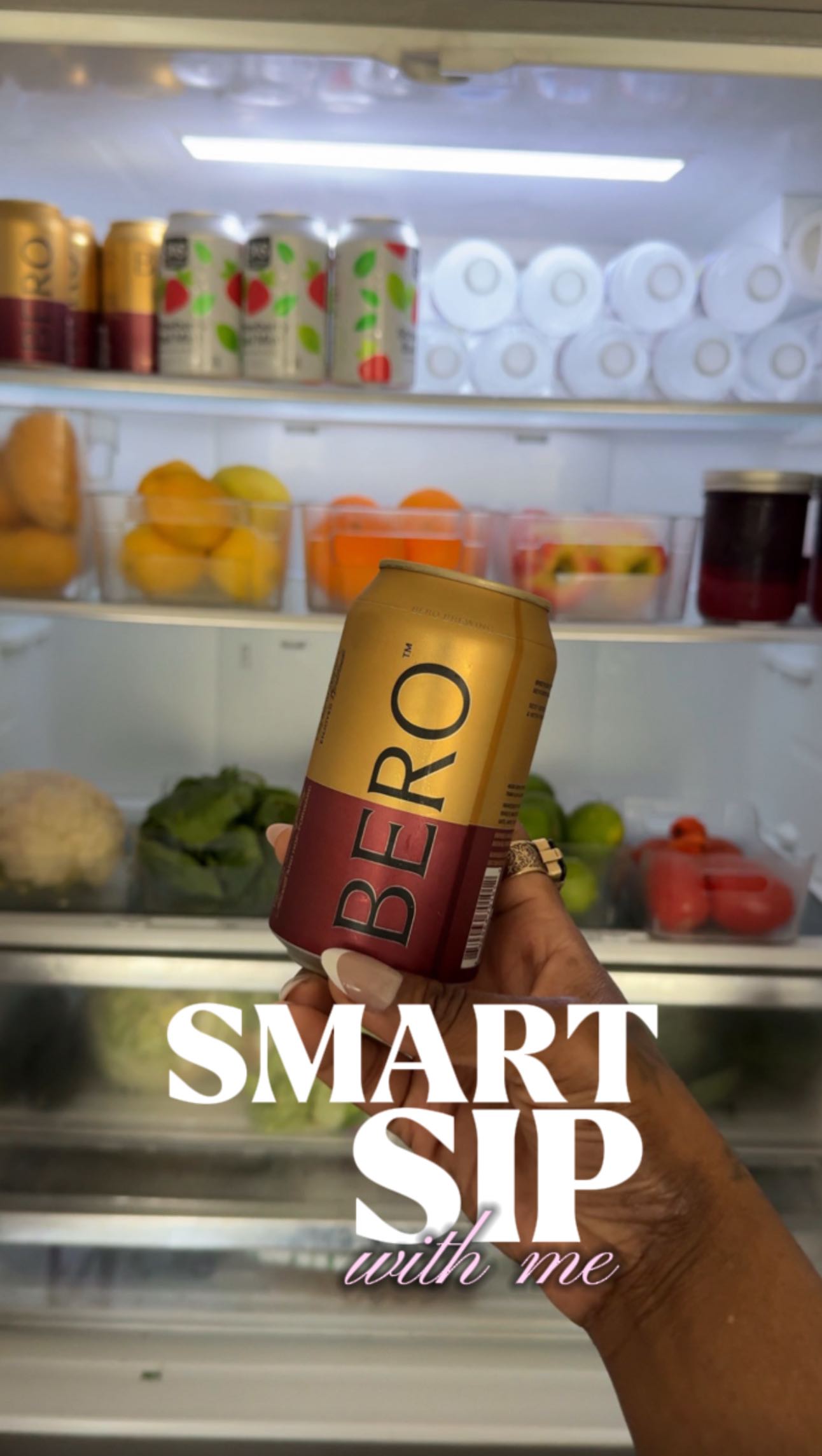 Instagram post by @missvinc for Berobrewing. Caption reads: I’m taking a break from alcohol until summer, but....