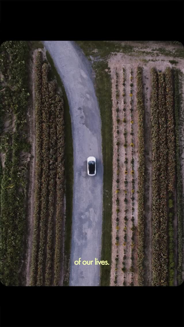 Instagram post by @enchiisaiko for Volvo Cars. Caption reads: #ad Tapes from our trip. From Florida to New York....