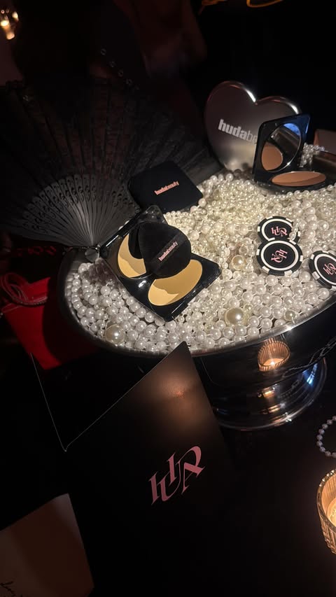 Instagram post by @mariama for Huda Beauty. Caption reads: See you soon @hudabeauty 🤍.