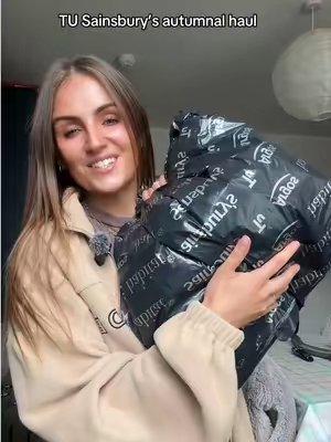 TikTok post by @jessicaspears97 for Social Tip. Caption reads: [...] #toddlerclothes #sainsburyshaul AD....