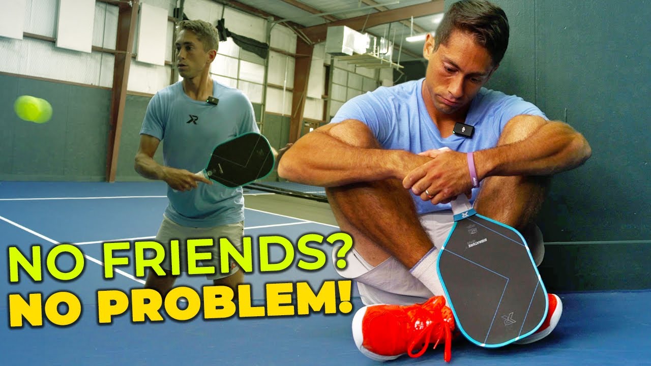 YouTube post by @ZaneNavratilPickleball for UPTIME Energy. Caption reads: My Favorite Solo Pickleball Drills.