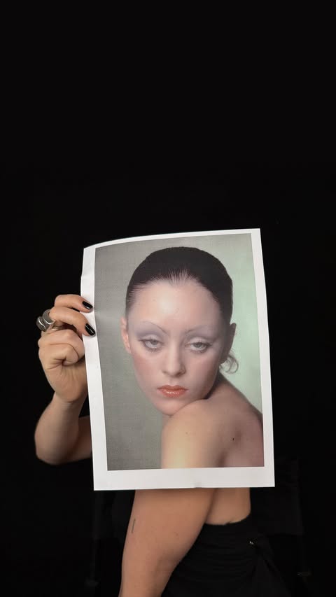 Instagram post by @sarahtannomakeup for Haus Labs. Caption reads: “Isn’t life a series of images that change as they....