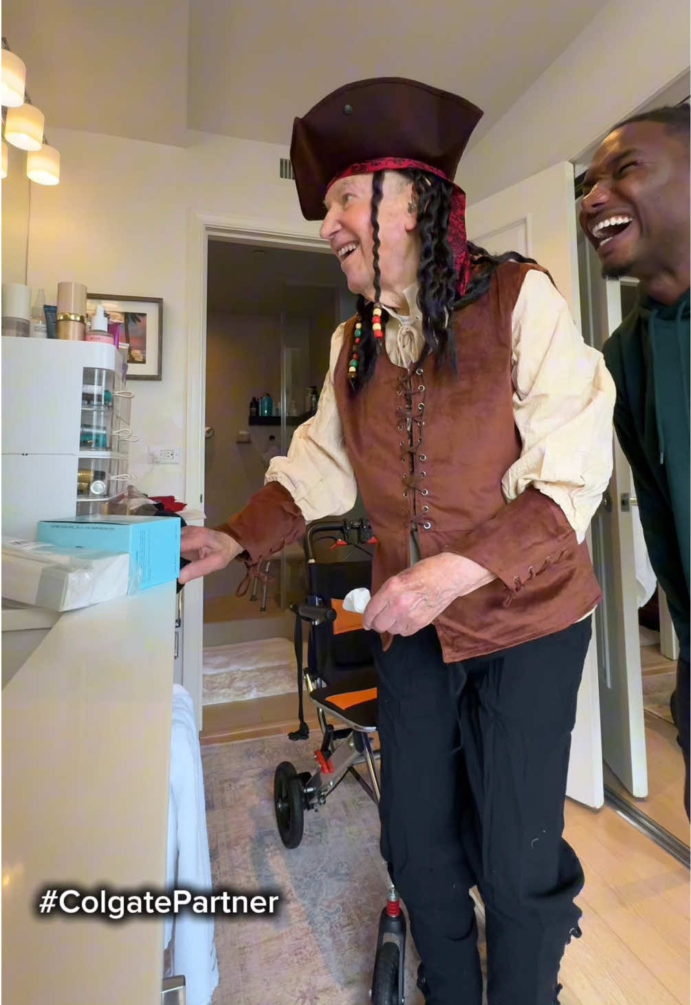 TikTok post by @davidheavens for Colgate-Palmolive. Caption reads: #ad #ColgatePartner For a while, I lost my smile.....