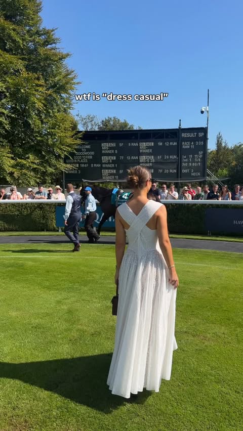 Instagram post by @isobellorna_ for Visit Qatar. Caption reads: [...] Qatar Goodwood Festival with @visitqatar 🐎....