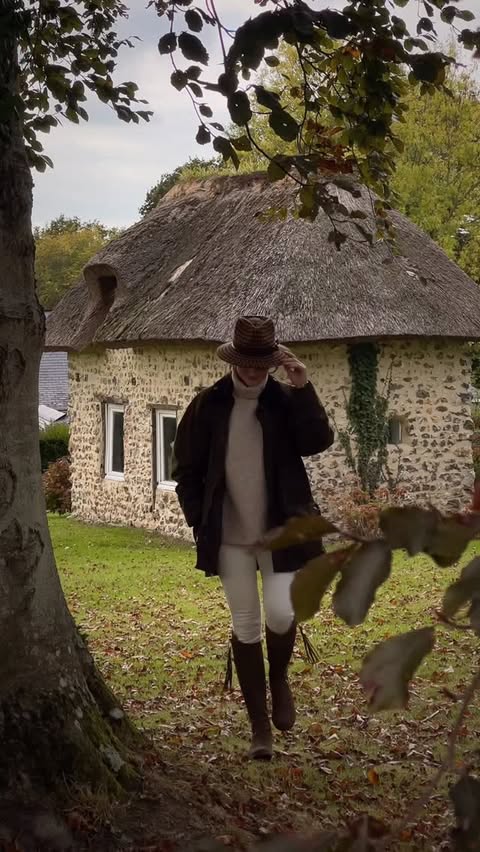 Instagram post by @minakshi.mahta for Barbour. Caption reads: Slowing life in a safety from outside world 🍂....