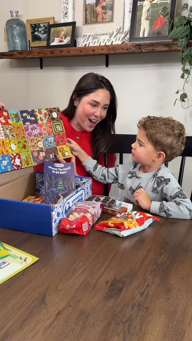 Instagram post by @katiesantry for Universal Yums. Caption reads: What’s your favorite non toy gift?! @universalyums....