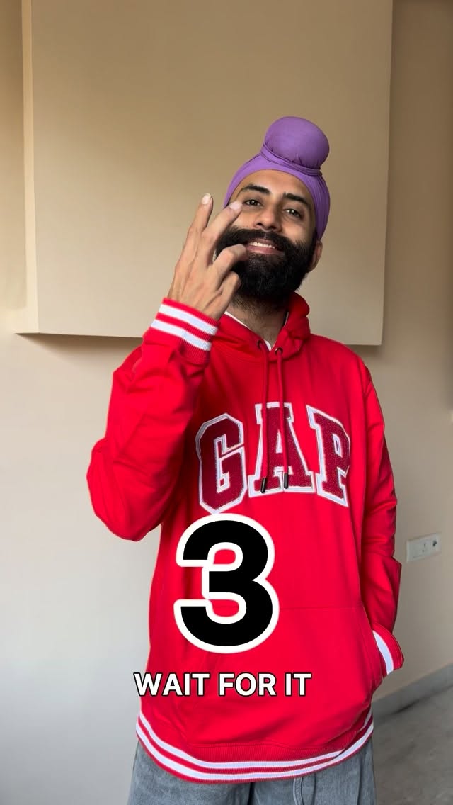 Instagram post by @parambanana for Gap Inc.. Caption reads: AD  Making my unique mark of the GAP hoodie !....