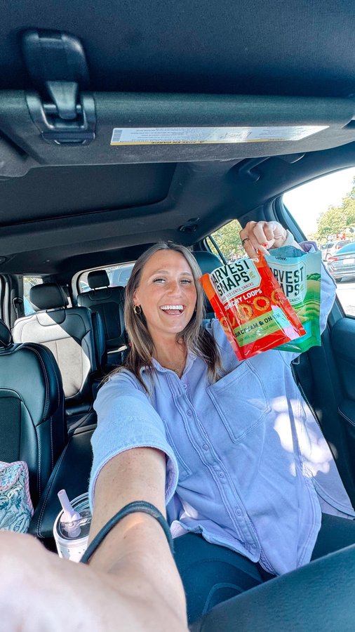 Instagram post by @ms.johnson.teaches for Harvest Snaps. Caption reads: The giveaway is closed‼️ Nothing says teacher....