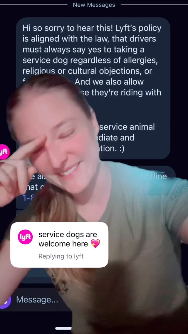 Instagram post by @thesupercolliesmom for Lyft. Caption reads: I’m sure I will still run into access issues, but....