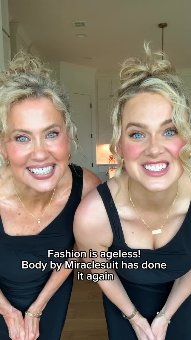 Instagram post by @indiabatson for Miraclesuit. Caption reads: [...] so excited wear the same dress from....