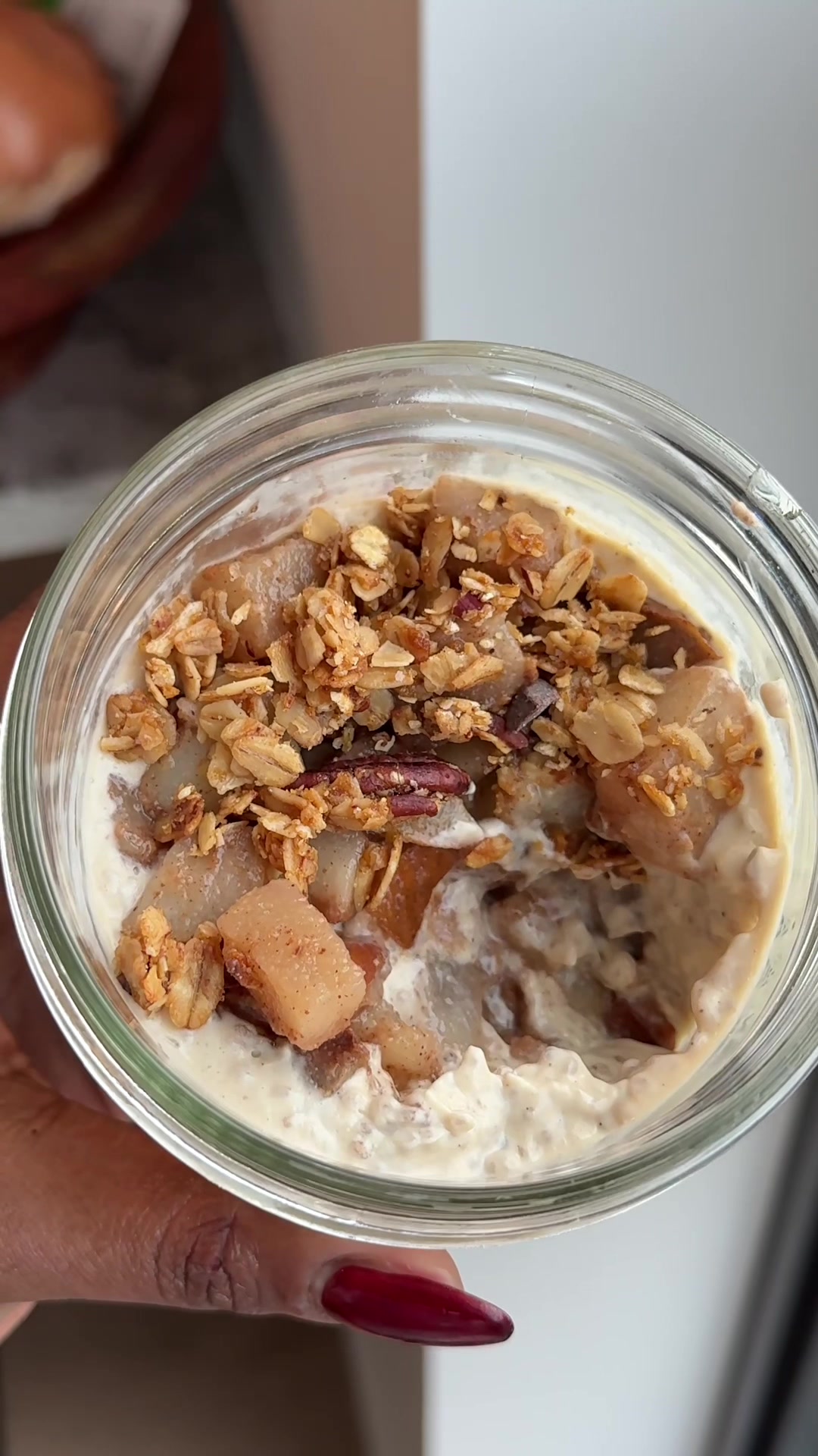 TikTok post by @shakaylafelice for Ka'Chava. Caption reads: [...] Pear and Chai Chia Pudding 🍐 using....