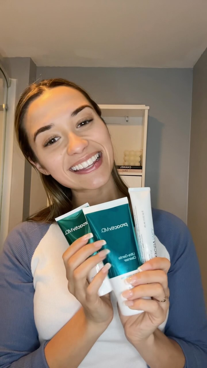 Instagram post by @makaylamiano for Proactiv. Caption reads: 2025 Resolutions: GLOWING SKIN✨....