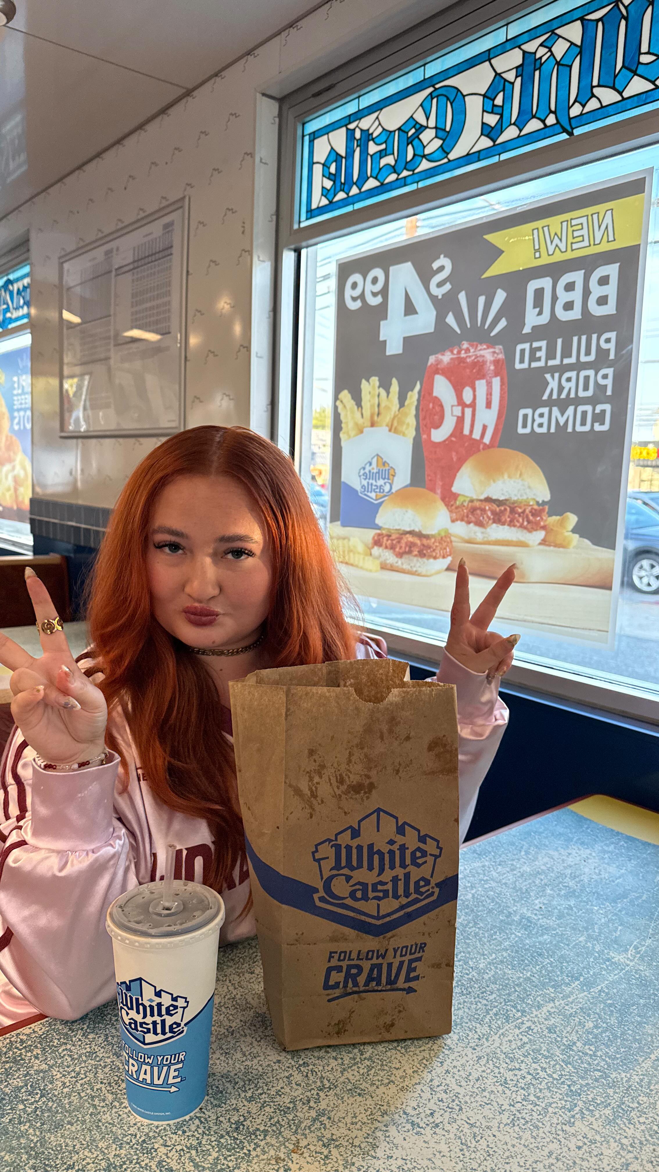 Instagram post by @annmariegajdos for White Castle. Caption reads: Draft day may be over, but my picks for flavor are....