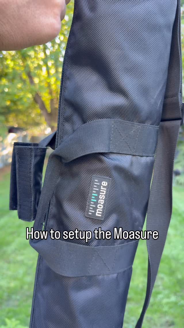 Instagram post by @jacob.brockstone for Moasure. Caption reads: This tool measures with MOTION 🤯 The @moasure 2....