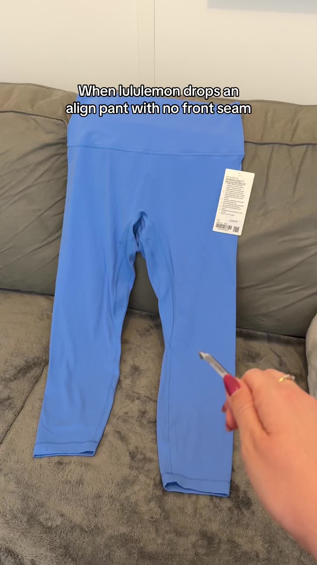 TikTok post by @jkmckay for lululemon. Caption reads: [...] We’re keeping these!!!! @lululemon....