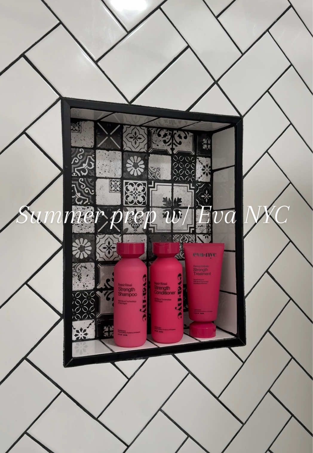TikTok post by @ariannanic0le for Eva NYC. Caption reads: Starting my summer prep routine with @Eva NYC to....