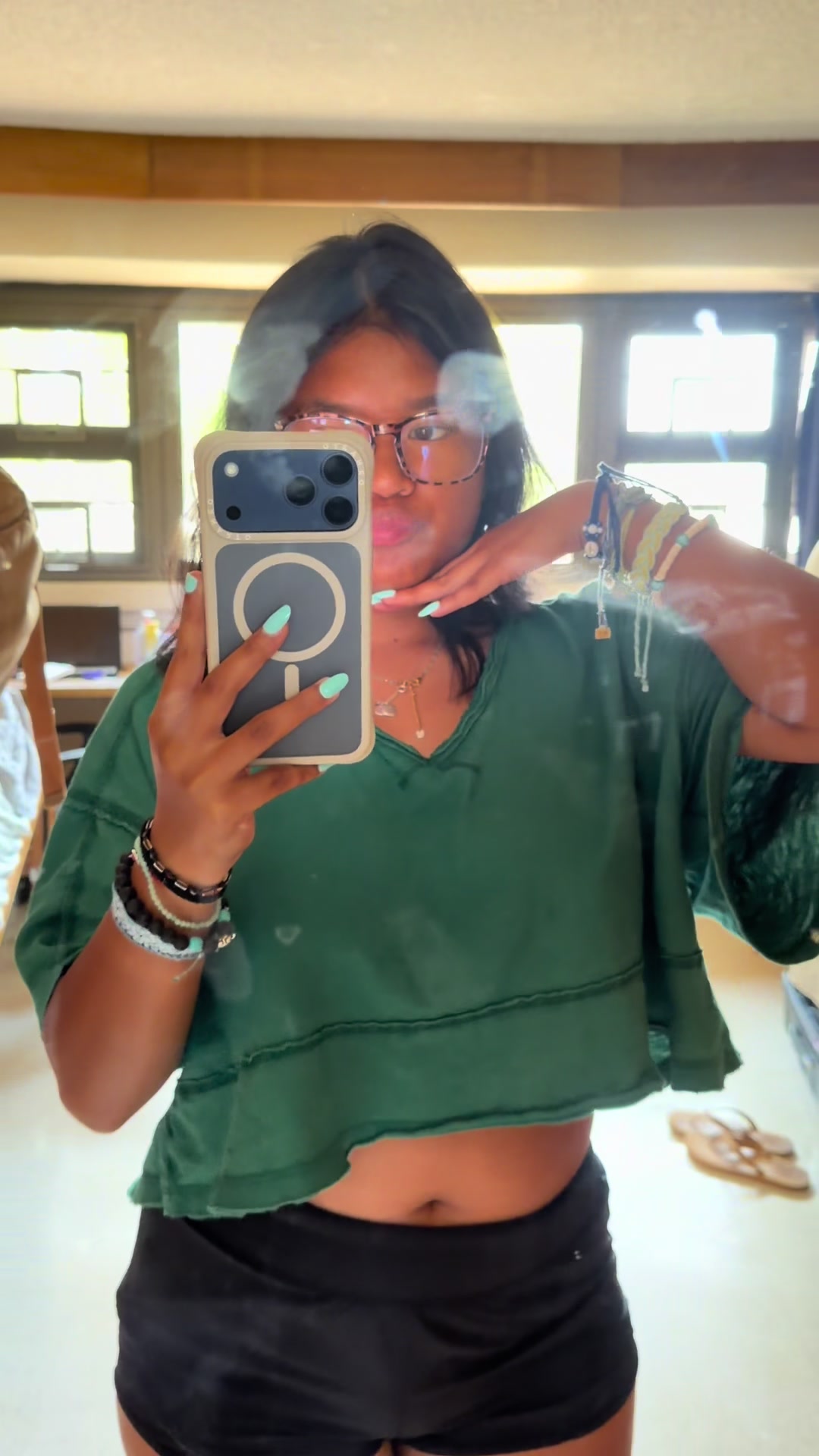 TikTok post by @emmasihavong for ORNARTO. Caption reads: @ORNARTO US #phonecase #phone #iphone17promax.