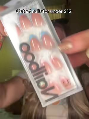 TikTok post by @loubug319 for Nailboo. Caption reads: Love this new brand @Nailboo!! Great quality and....