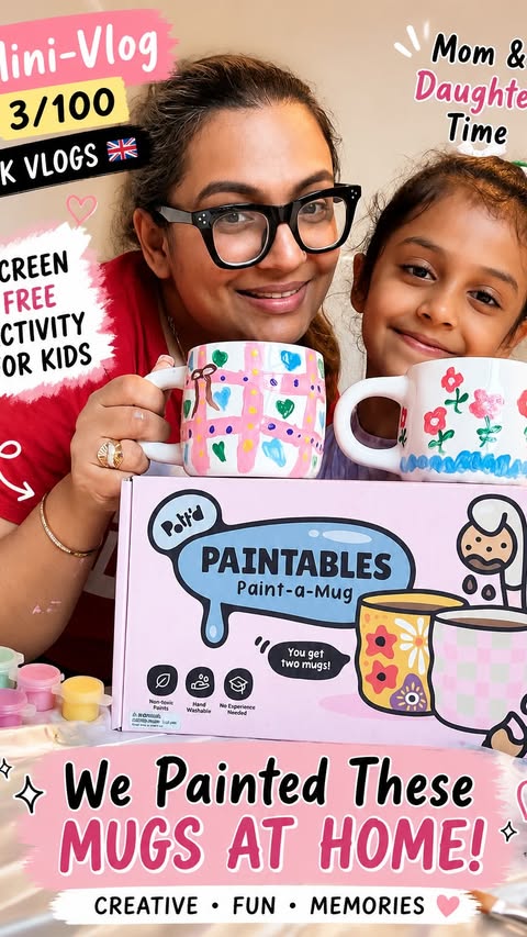 Instagram post by @indianmominlondon for Gifted Social. Caption reads: Such a fun and calming activity to do at home with....