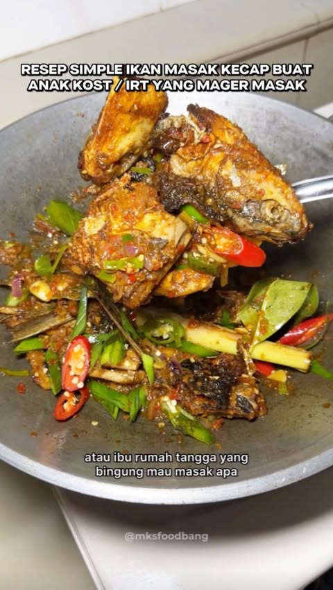 Instagram post by @mksfoodbang for Bango. Caption reads: [...] merah * Bawang putih * Kecap manis Bango....