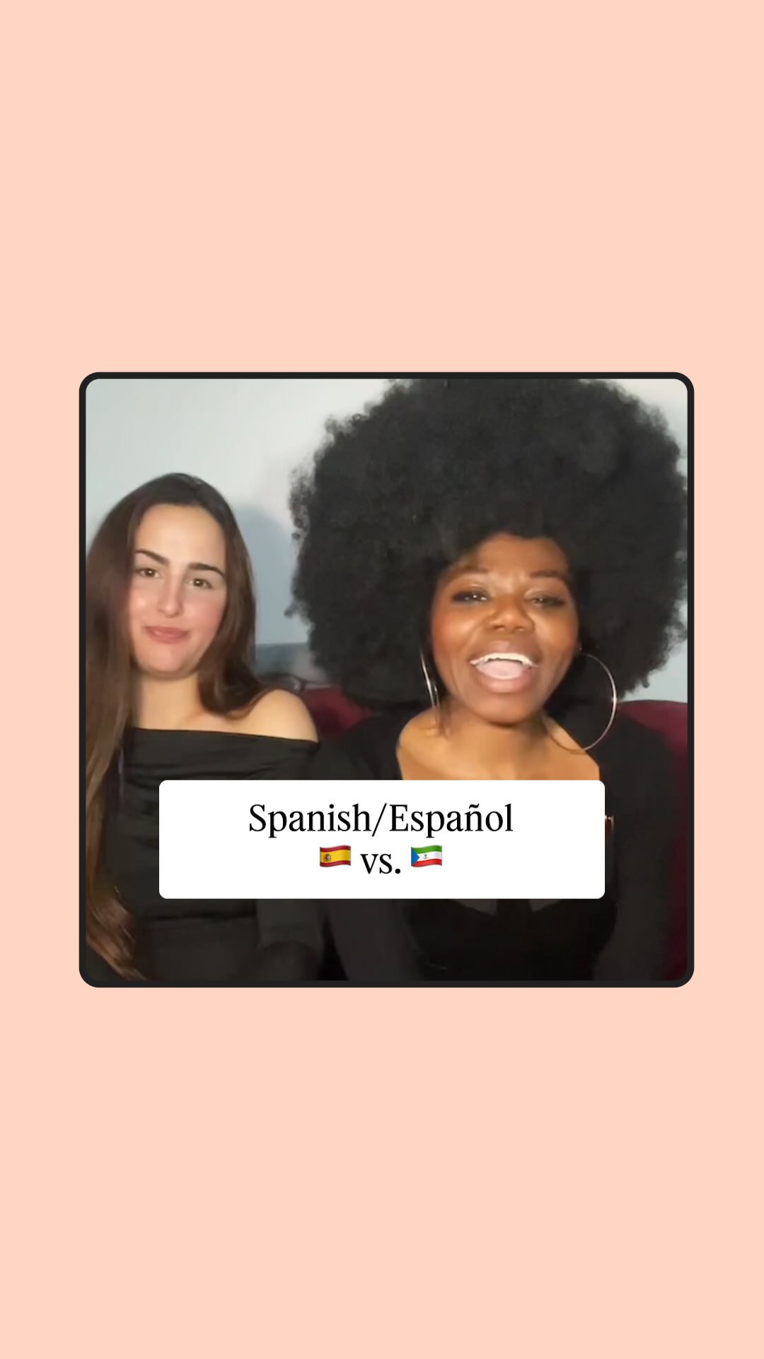 Instagram post by @afropoderossa for Babbel. Caption reads: Did you know Equatoguinean Spanish is the only....