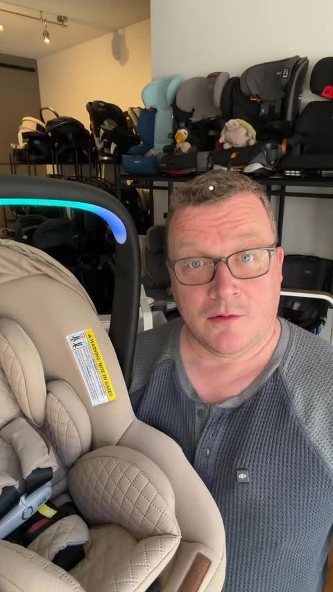 Instagram post by @thejamiegrayson for Evenflo. Caption reads: When Evenflo launched their car seat with [...].
