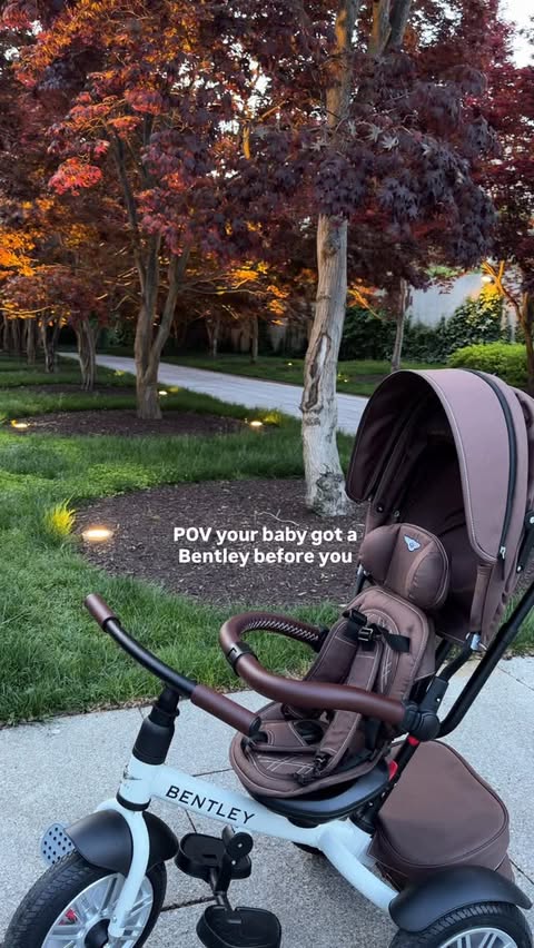 Instagram post by @movemetophiladelphia for Bentley Trike. Caption reads: My baby girl is the coolest thanks to....