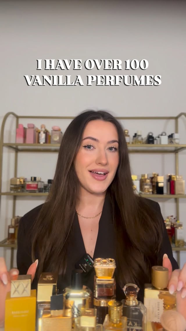 Instagram post by an influencer for Jovoy Parfums. Caption reads: that girl vanilla 🍨🍦 Have you tried Fire at....