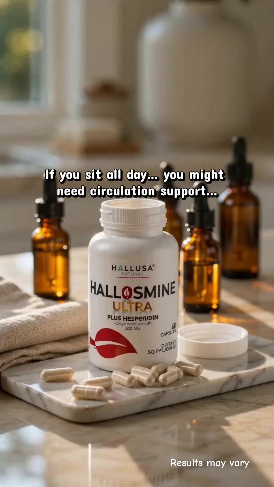 TikTok post by @heatherb80 for Hallusa Natural. Caption reads: @Hallusa Natural #tiktokshopstockup [...].
